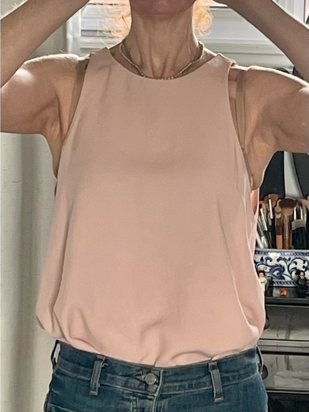 Everlane Soft Pink Sleeveless Shell Top
